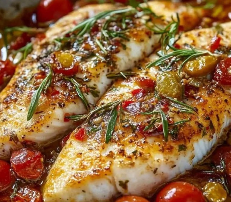 Mediterranean Baked Fish Delight