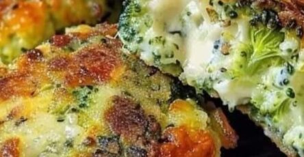 Cheesy broccoli fritters