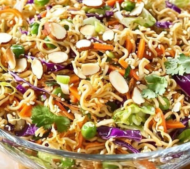 Crunchy Asian Ramen Noodle Salad