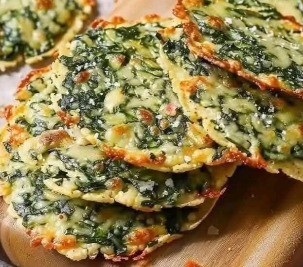 Mediterranean Spinach and Feta Crisps