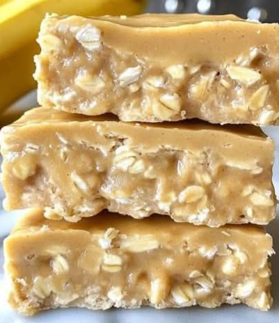 Banana Peanut Butter Oat Bars