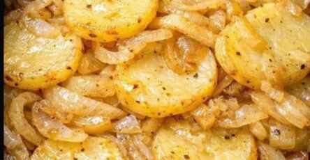 Garlic Butter Potatoes and Onions