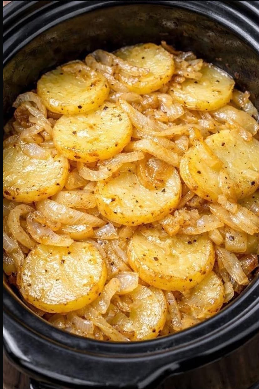 Garlic Butter Potatoes and Onions