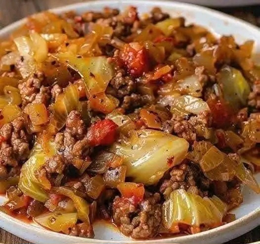 ground beef and cabbage