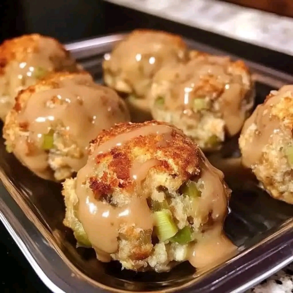 Golden Stuffing Balls