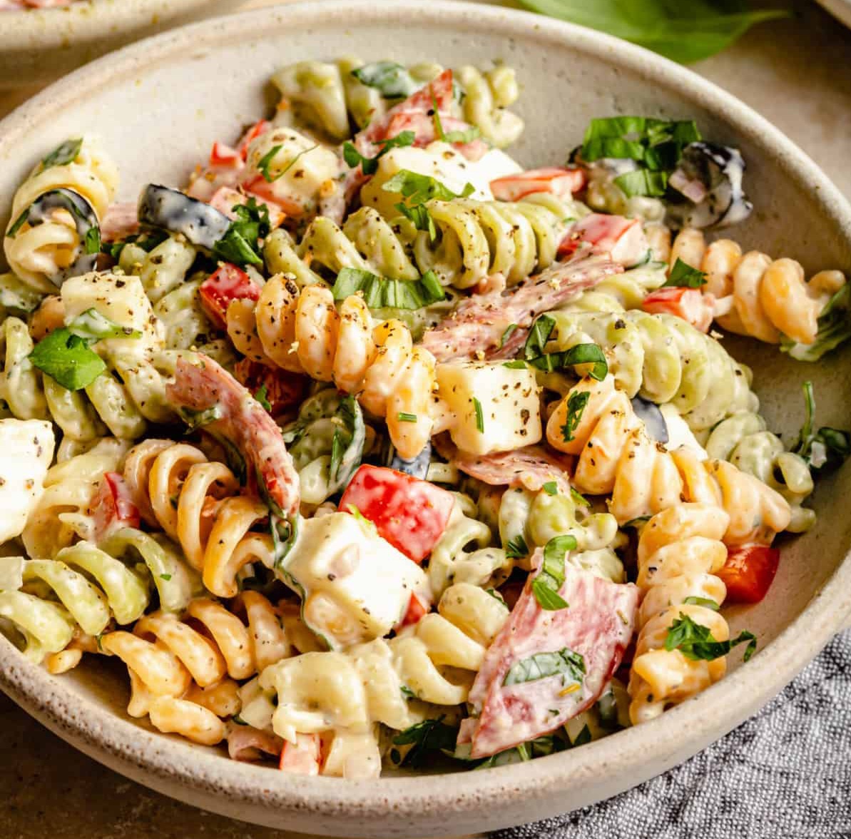 Creamy Italian Pasta Salad