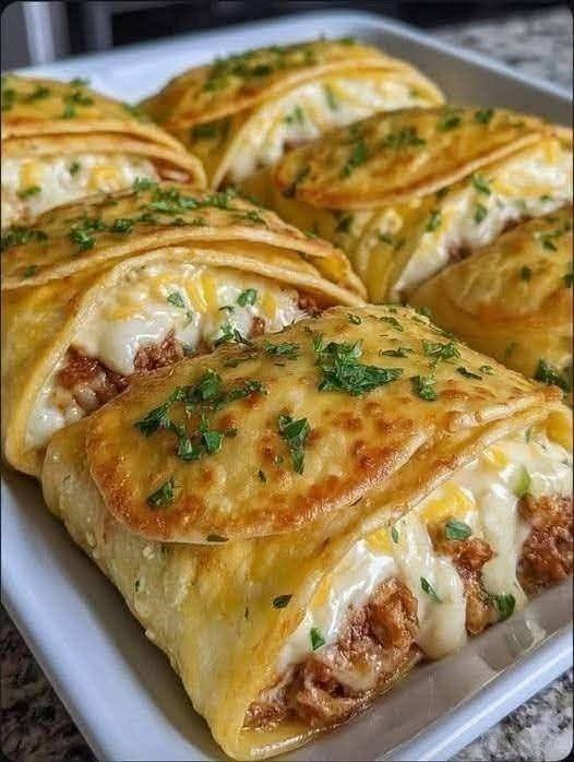 Baked Crepes Stuffed