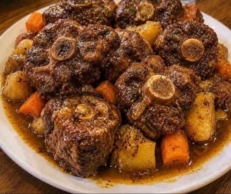 slow-cooked beef oxtail