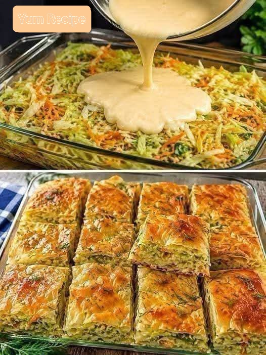 Zucchini and Carrot Phyllo Pie