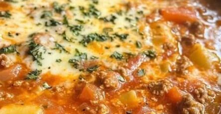 Easy Cheesy Lasagna Soup