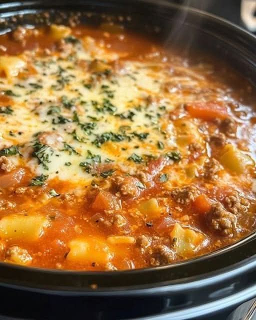Easy Cheesy Lasagna Soup