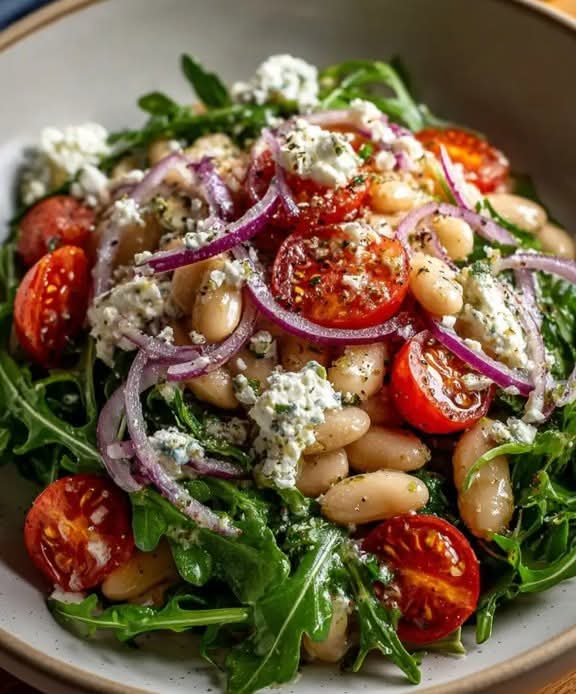 Tuscan White Bean and Arugula Salad
