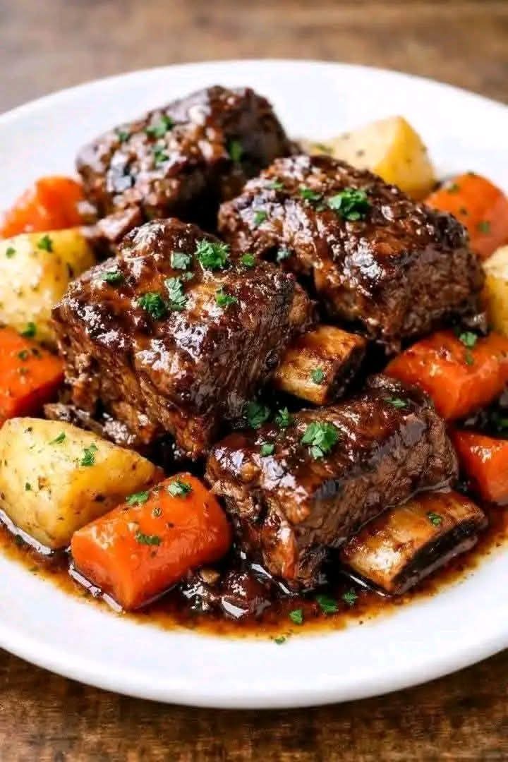 Ribs with Potatoes and Carrots