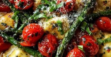 Burst Tomato and Asparagus Ravioli