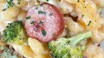Kielbasa Broccoli Alfredo Pasta