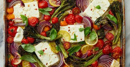Baked Feta and Vegetable Sheet Pan Dinner