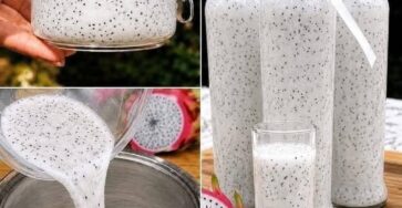 Dragon Fruit & Chia Seed Refreshing Drink