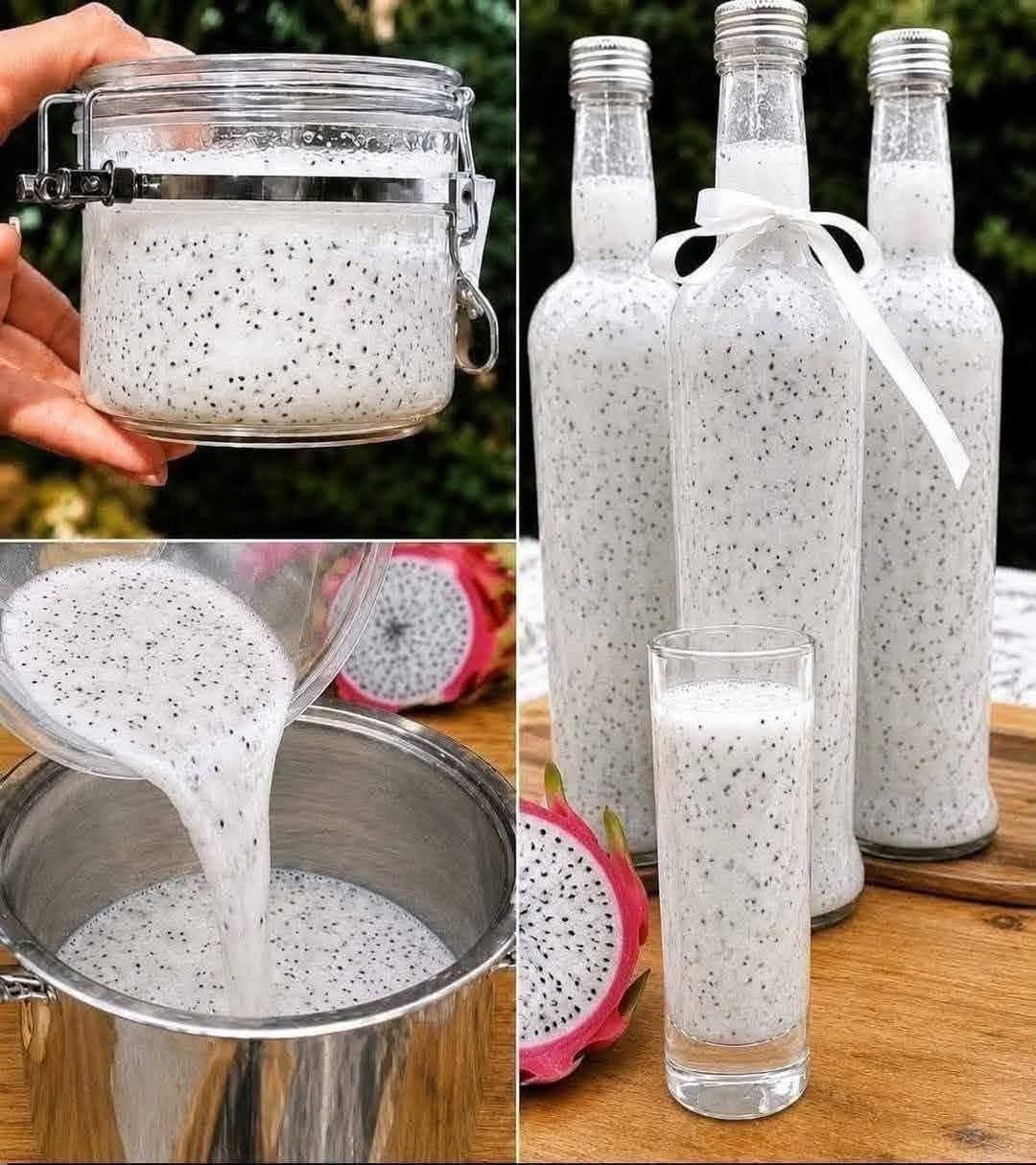 Dragon Fruit & Chia Seed Refreshing Drink