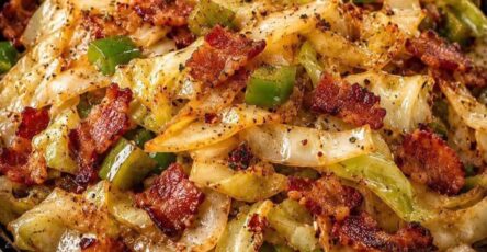 Southern Fried Cabbage with Crispy Bacon