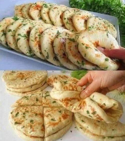 Garlic Herb Stuffed Flatbread