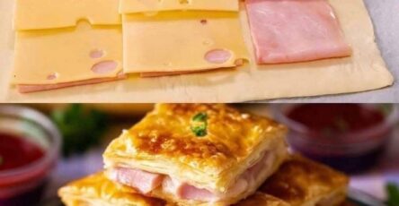 Steamed Rooster & Cheese Puff Pastry Pockets