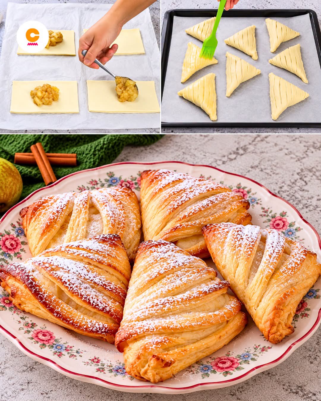 Quick & Easy Golden Pear Turnovers