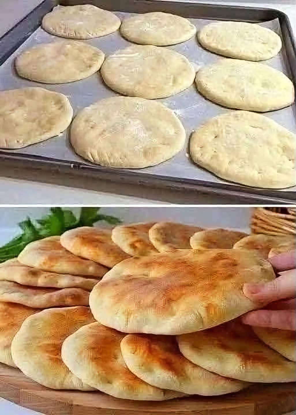 Soft Homemade Skillet Flatbread (Pita Style)